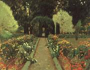 Prats, Santiago Rusinol Garden in Aranjuez oil painting